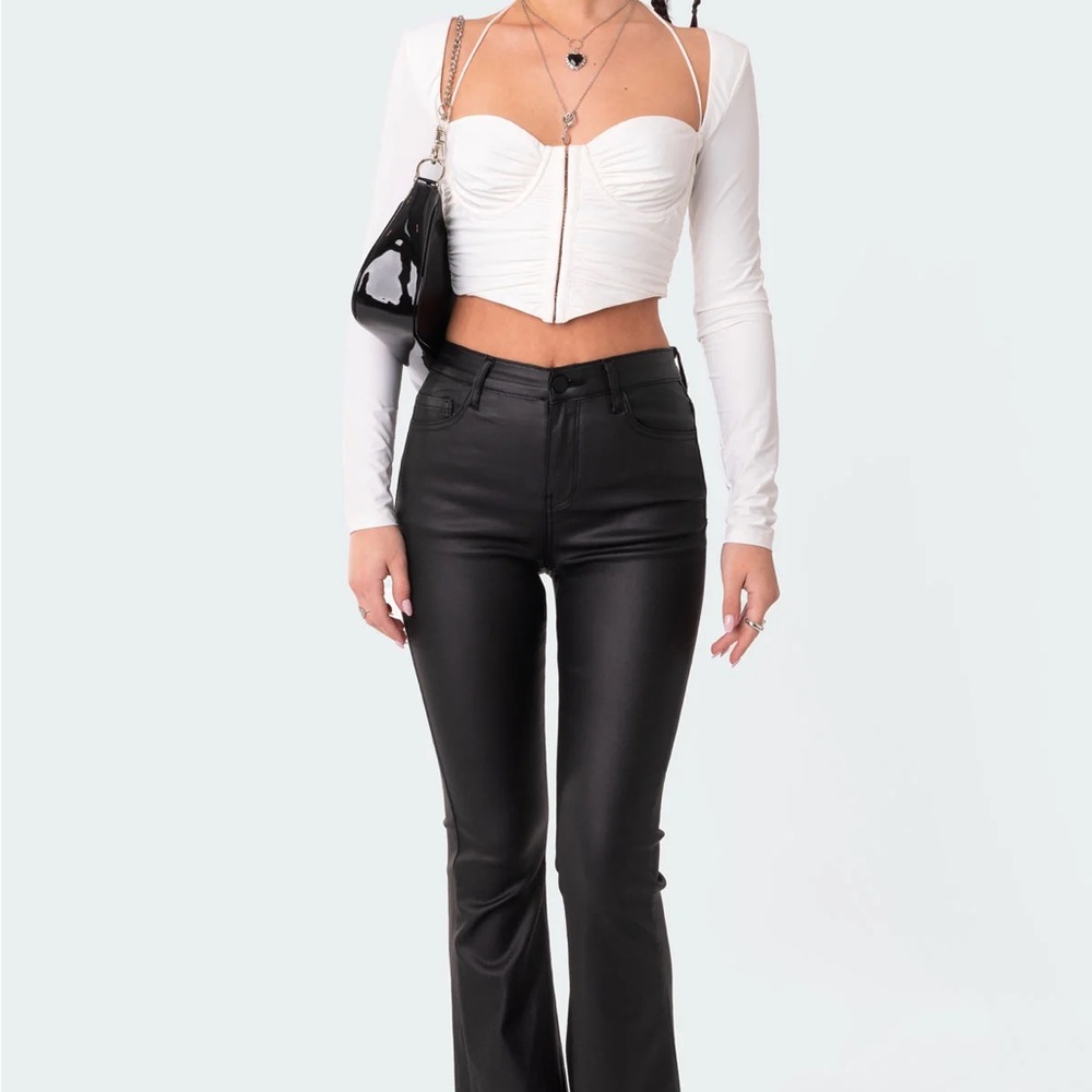 Edikted Black Flare & Wide Leg Jeans